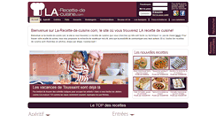 Desktop Screenshot of la-recette-de-cuisine.com